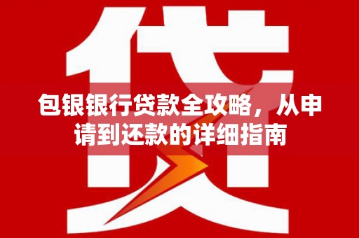 玛曲包银银行贷款全攻略，从申请到还款的详细指南