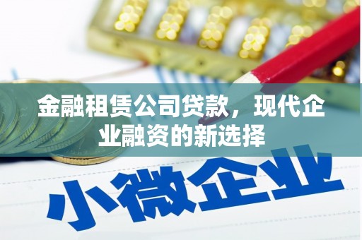 麻山金融租赁公司贷款，现代企业融资的新选择