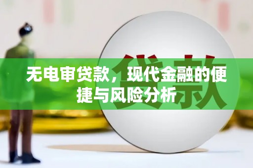 哈尔滨无电审贷款，现代金融的便捷与风险分析