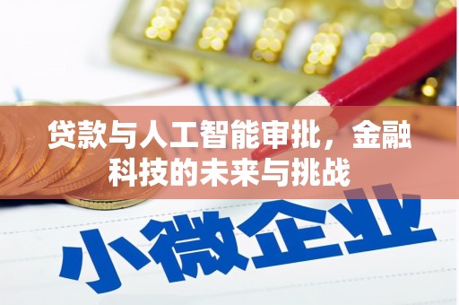 武安贷款与人工智能审批，金融科技的未来与挑战