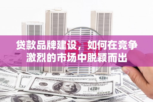 大渡口贷款品牌建设，如何在竞争激烈的市场中脱颖而出