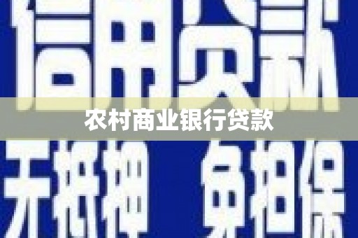 黔东南农村商业银行贷款