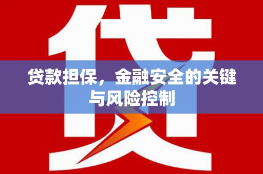 宣威贷款担保，金融安全的关键与风险控制